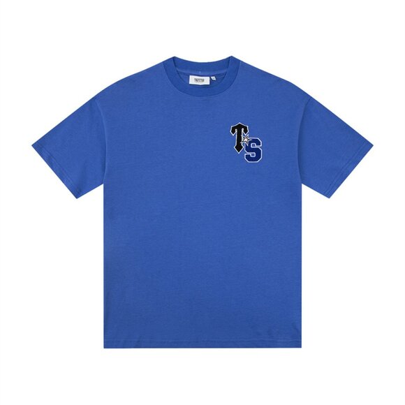 Trapstar Blue Short Sleeved Shirt With Ts Logo - Picture 1 of 7